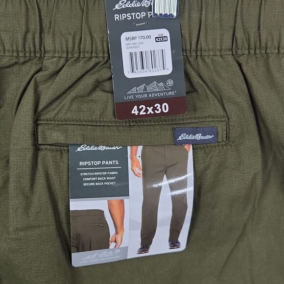 NEW Eddie Bauer Outdoor Gorpcore Ripstop Pants 42x30 - Picture 4 of 6
